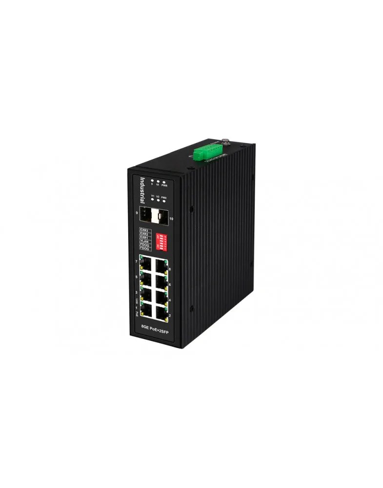 PoE коммутатор 8хGE PoE + 2хGE SFP Gigabit Ethernet NST — фото