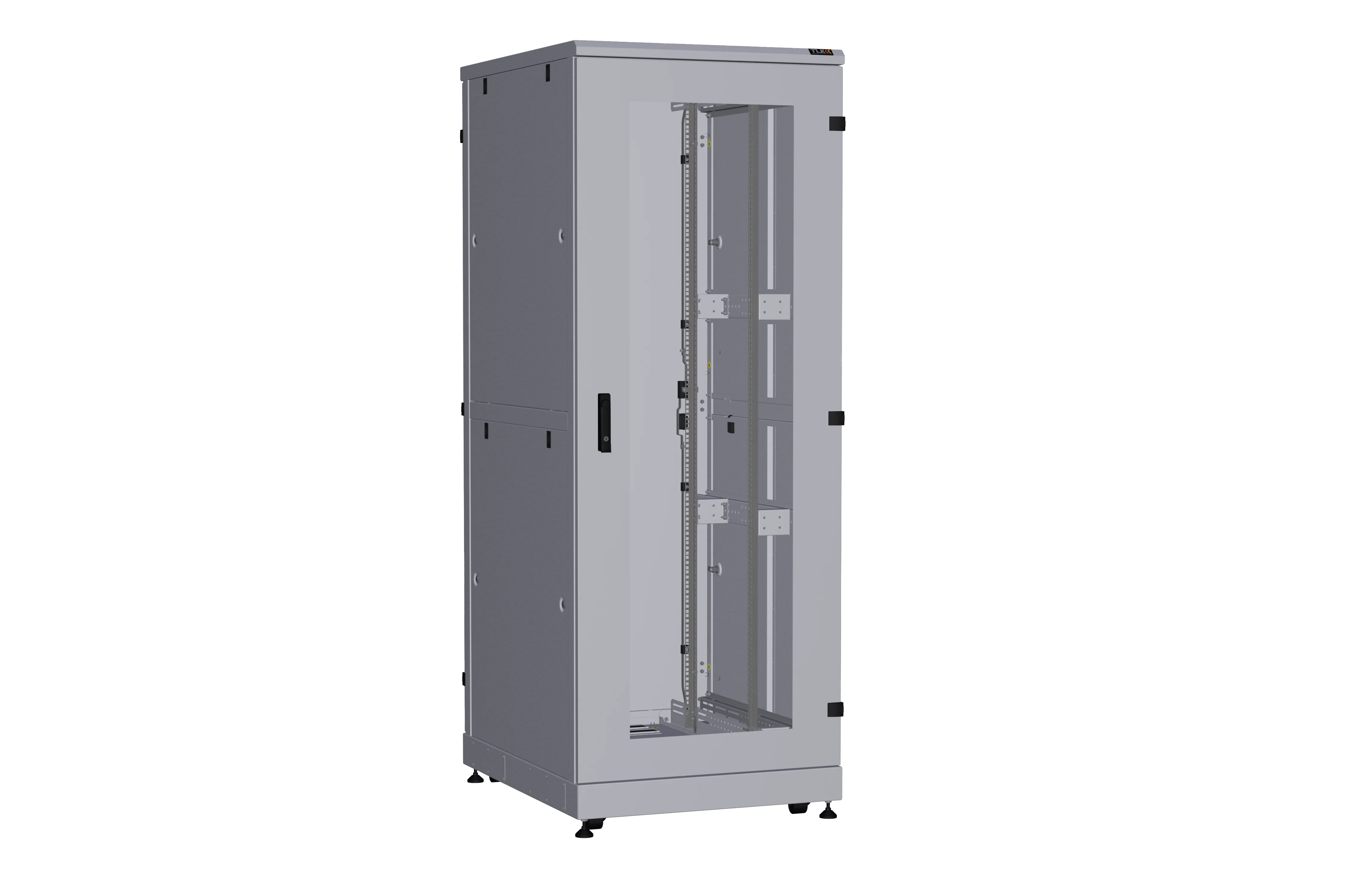 Шкаф напольный NIKOMAX TFA-R 19" 42U, 800×1000 мм, стеклянная и металлическая двери — фото