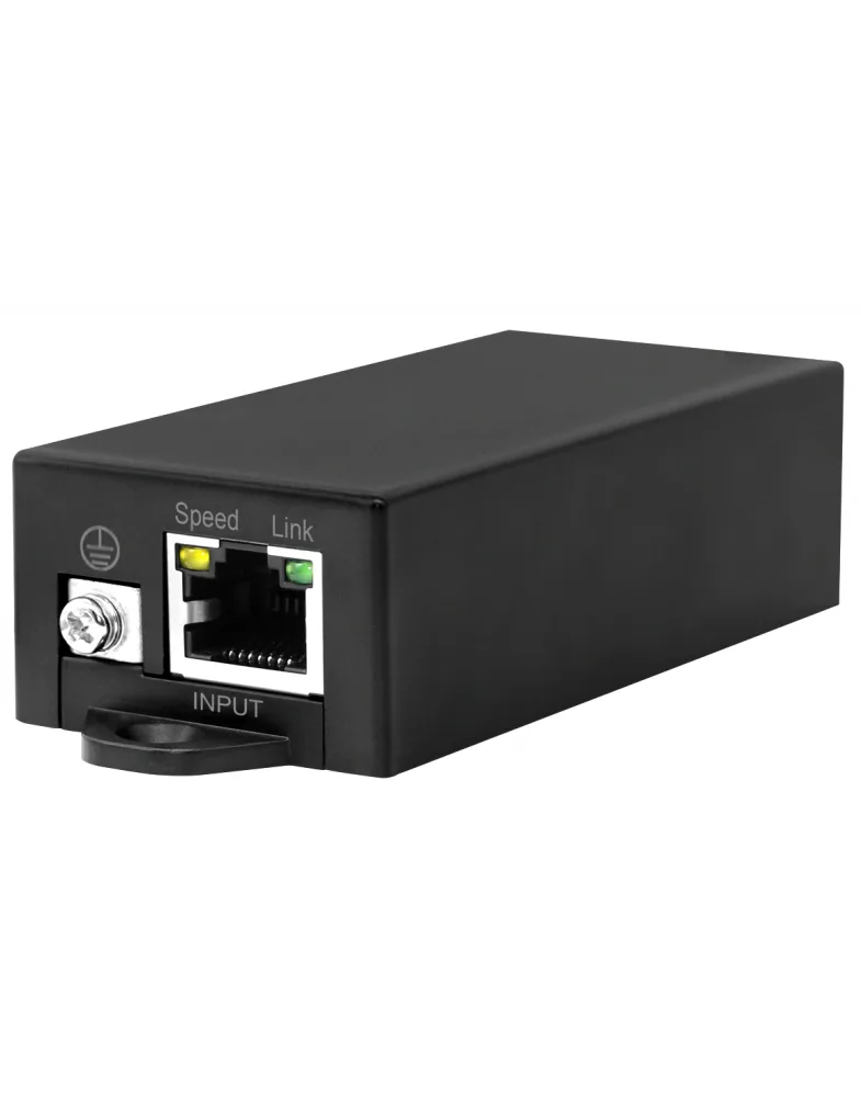 PoE-оборудование преобразователь PoE af/at (48 В) в Passive PoE (24 В) вход RJ45 IEEE 802.3af/at/Passive PoE (37-57 В) / DC 48 В (2.1х5.5) NST — фото