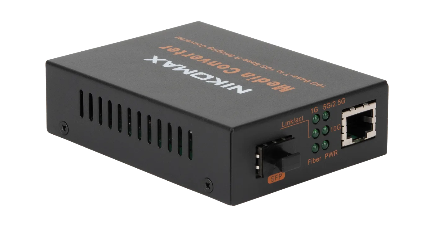 Медиаконвертер и SFP модуль UTP 1000/2500/5000/10000 Мбит/с SFP+ 1/10 Гбит/с NIKOMAX — фото