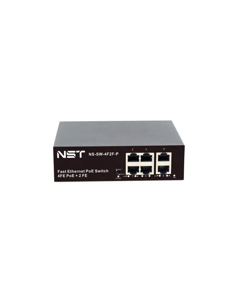 PoE коммутатор Fast Ethernet 6 RJ45 портов NST — фото