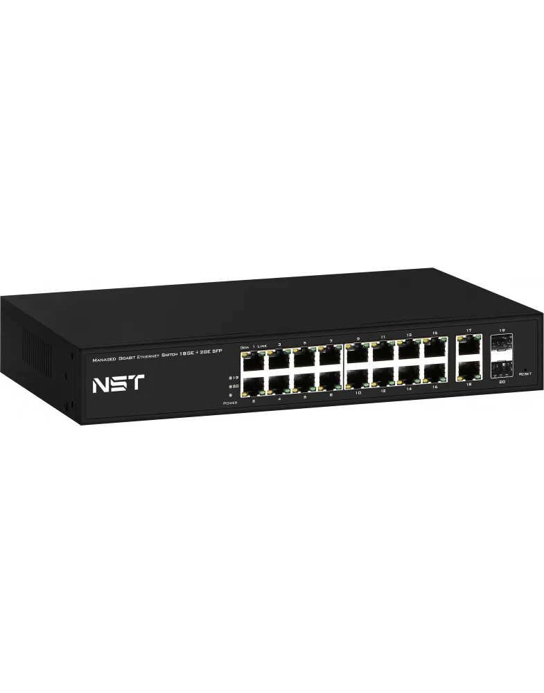 Коммутатор 18хRJ45 2хGE SFP NST — фото