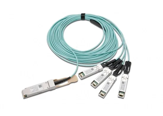 AOC кабель QSFP28 в 4хSFP28 100 Гбит/с в 4х25 Гбит/с NIKOMAX — фото