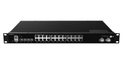PoE коммутатор 24х10/100/1000Base-T PoE (af/at, 2 порта с поддержкой BT) 4х1/2.5/10G SFP+ NIKOMAX — фото