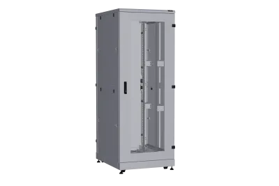 Шкаф напольный NIKOMAX TFA-R 19" 42U, 800×1000 мм, стеклянная и металлическая двери — фото
