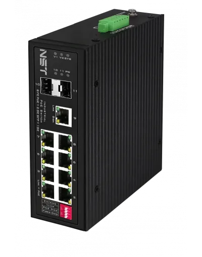 PoE коммутатор 8 FE RJ45 PoE + 1 GE RJ45 + 2 GE SFP 360 Вт NST — фото
