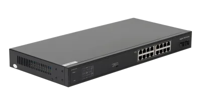 PoE коммутатор 16х10/100/1000 Мбит/с PoE 2х1000 Мбит/с SFP NIKOMAX — фото