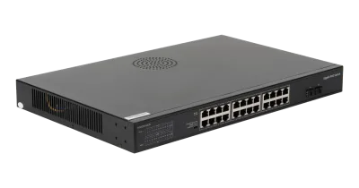PoE коммутатор 24х10/100/1000 Мбит/с PoE 2х1000 Мбит/с SFP NIKOMAX — фото