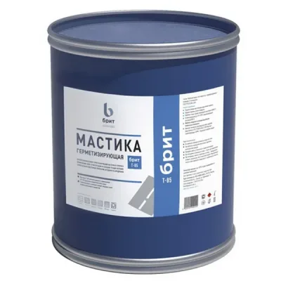 Мастика Брит Т-85 24 кг, гибкость ≤−20 °C, разогрев 185 ± 5 °C