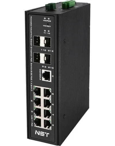 Коммутатор 8хGE RJ45 4хGE SFP NST — фото