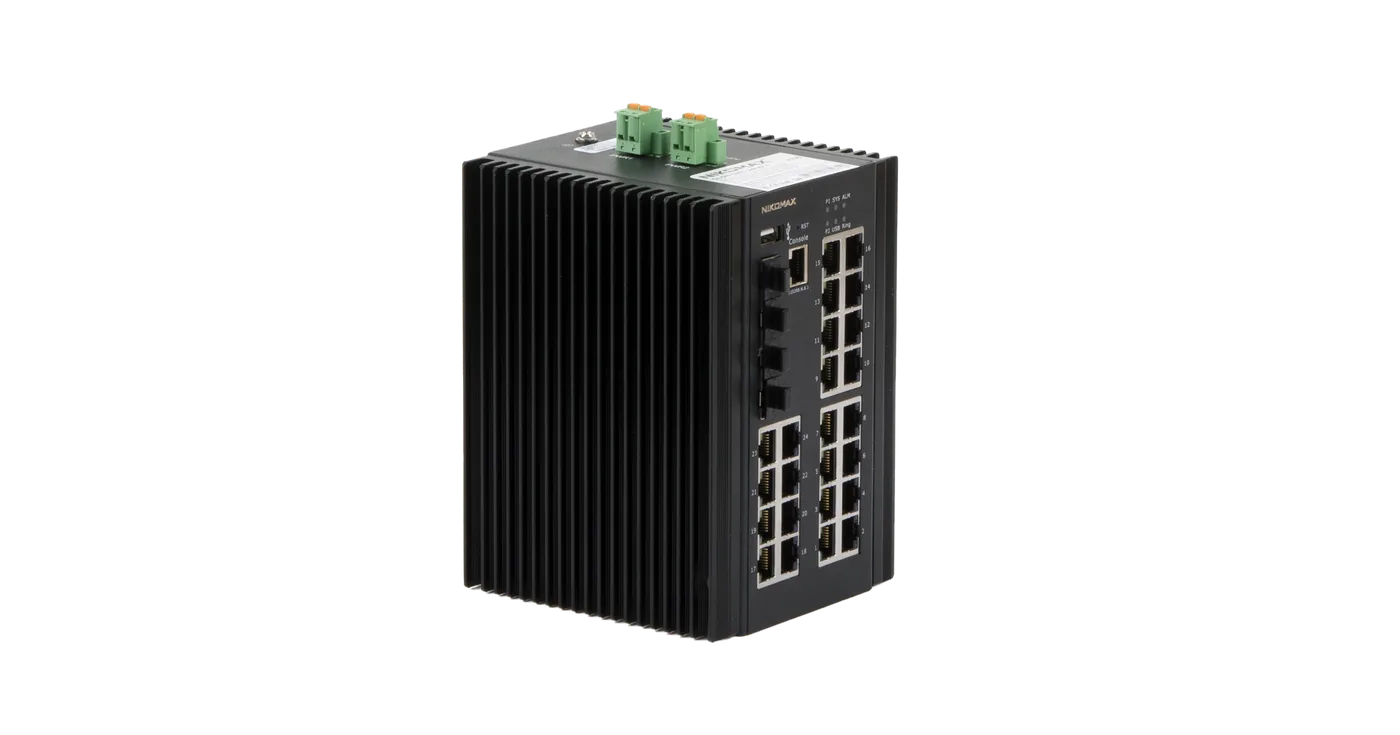 PoE коммутатор 24х10/100/1000 Мбит/с PoE 4х1/2.5/10 Гбит/с SFP+ NIKOMAX — фото