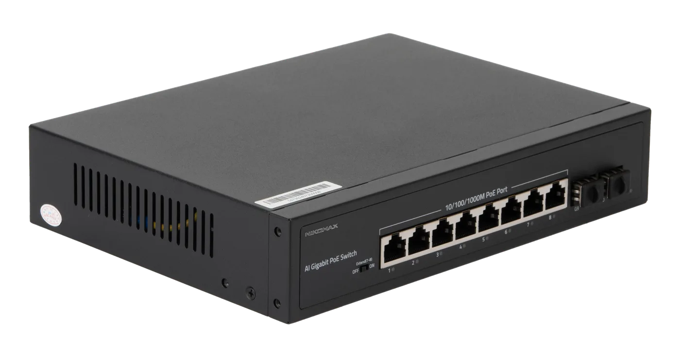 PoE коммутатор 8х10/100/1000 Мбит/с PoE 2х1000 Мбит/с SFP NIKOMAX — фото